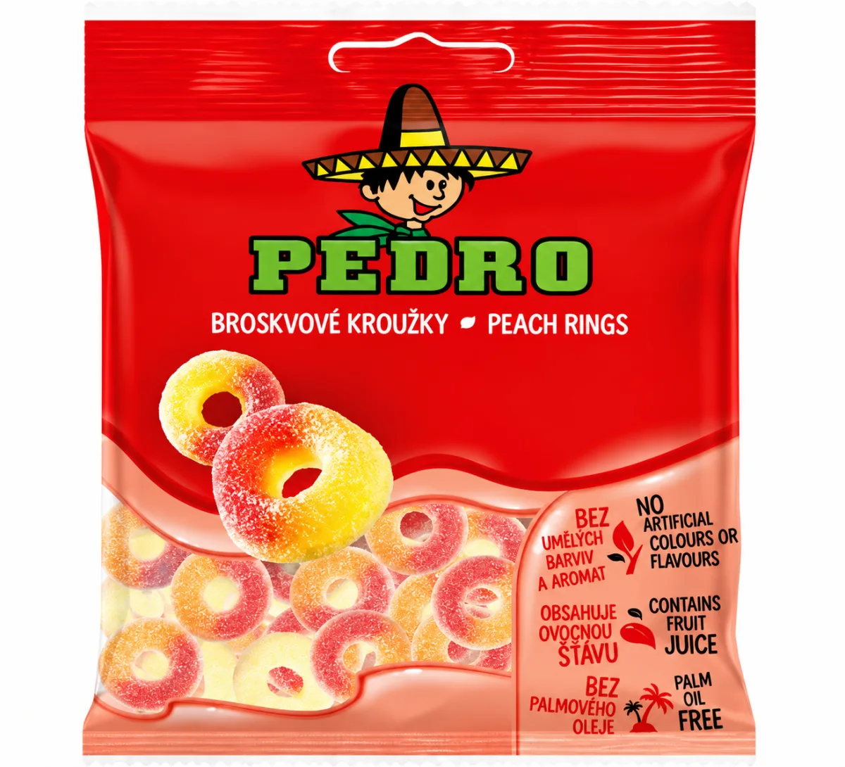 Pedro Rondelles Peche Sucrees Sachet 80gr