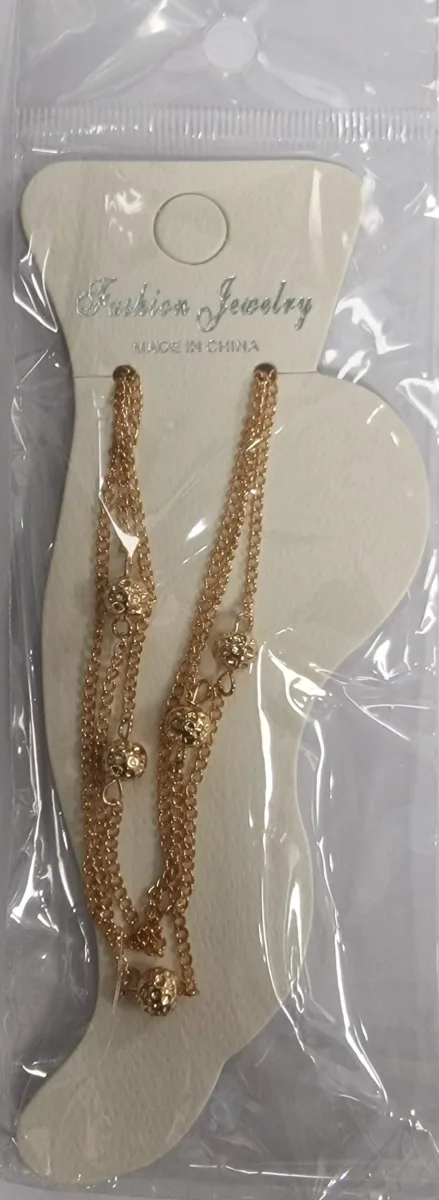 Fashion Jewelry Bracelet De Cheville # Perles Doree