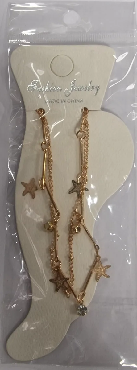 Fashion Jewelry Bracelet De Cheville # Etoile De Mer Doree