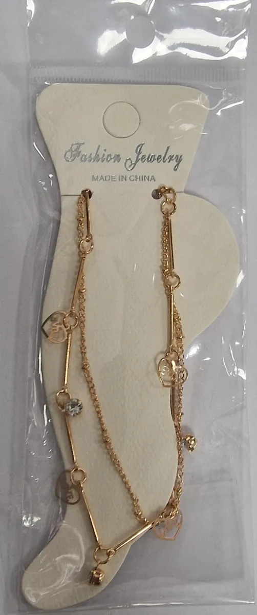 Fashion Jewelry Bracelet De Cheville # Coeur Doree