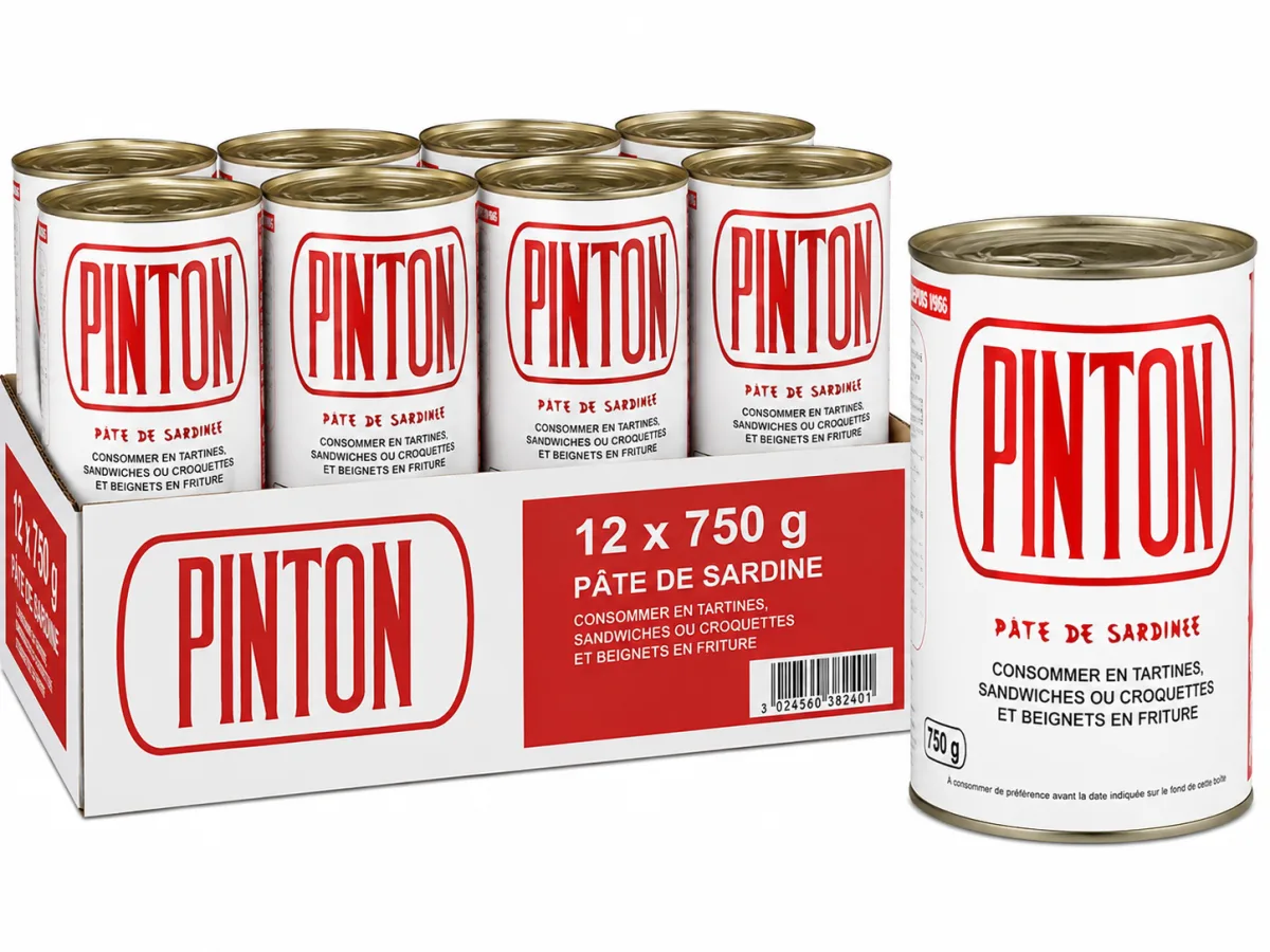 Pâte de sardine PINTON (12 x 750 g)