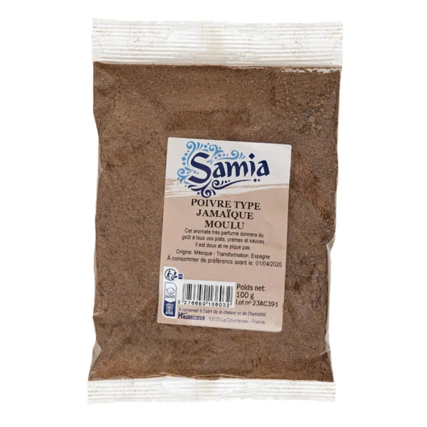 Poivre Jamaioque Moulu 100g