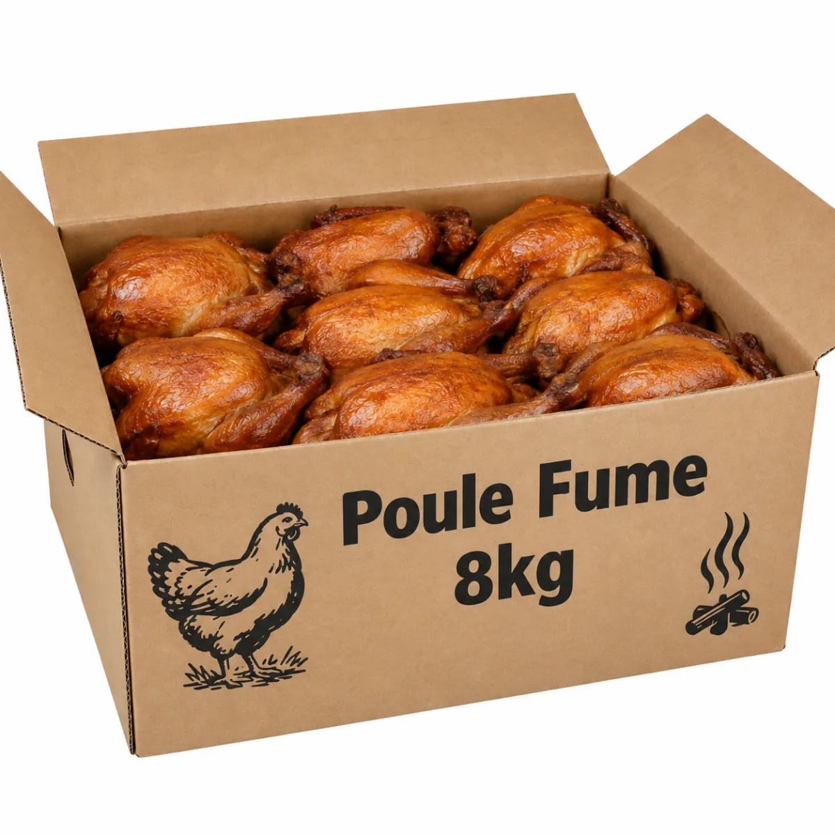 Poule Fume 8kg Carton