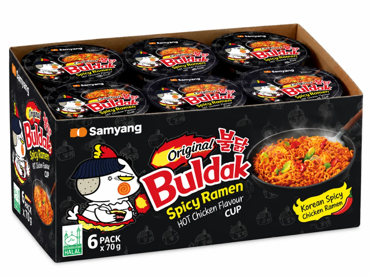 Inst Nouilles Epice Poulet Cup 70g*6