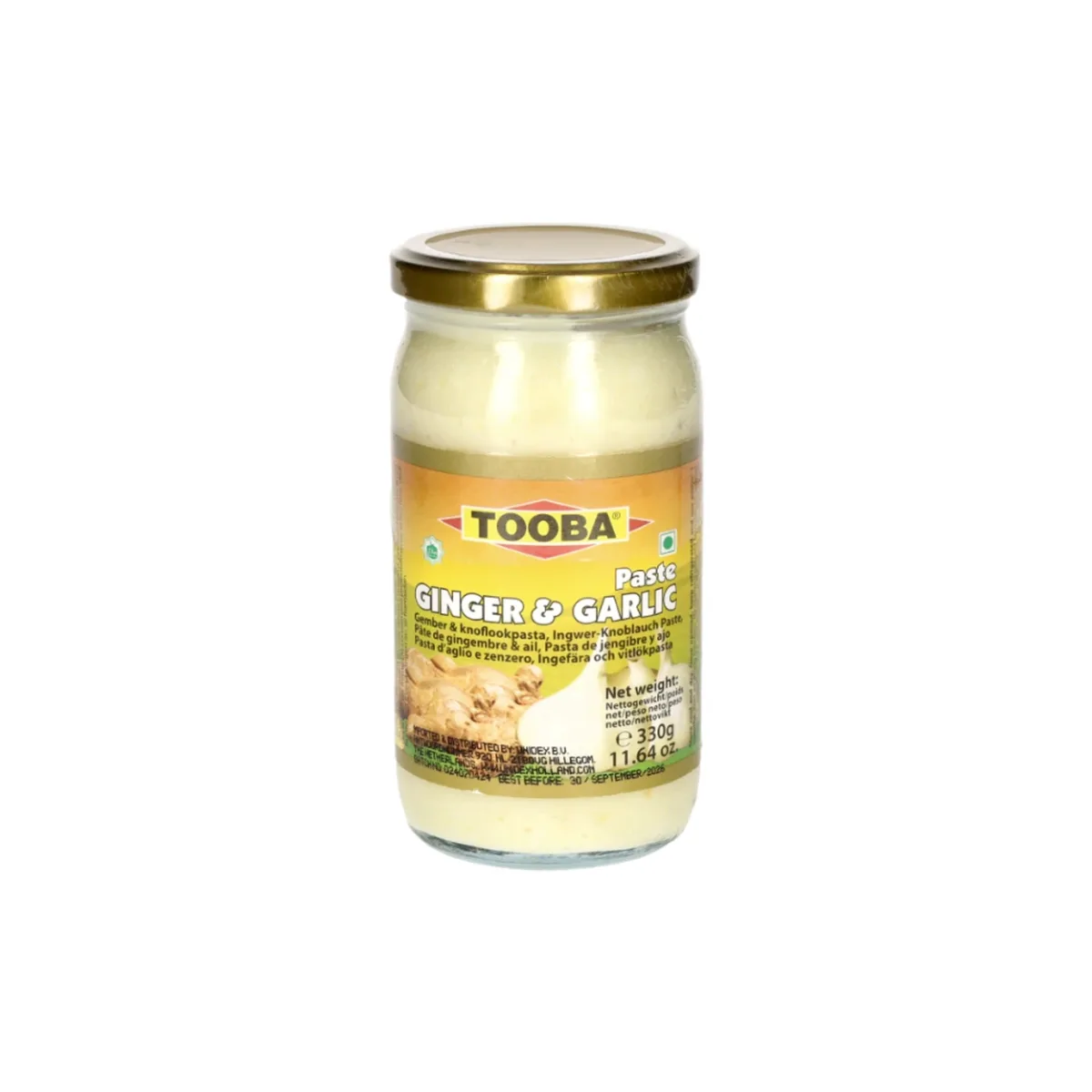 PATE D'AIL & GINGEMBRE "TOOBA" 330G (X12) PAKISTAN