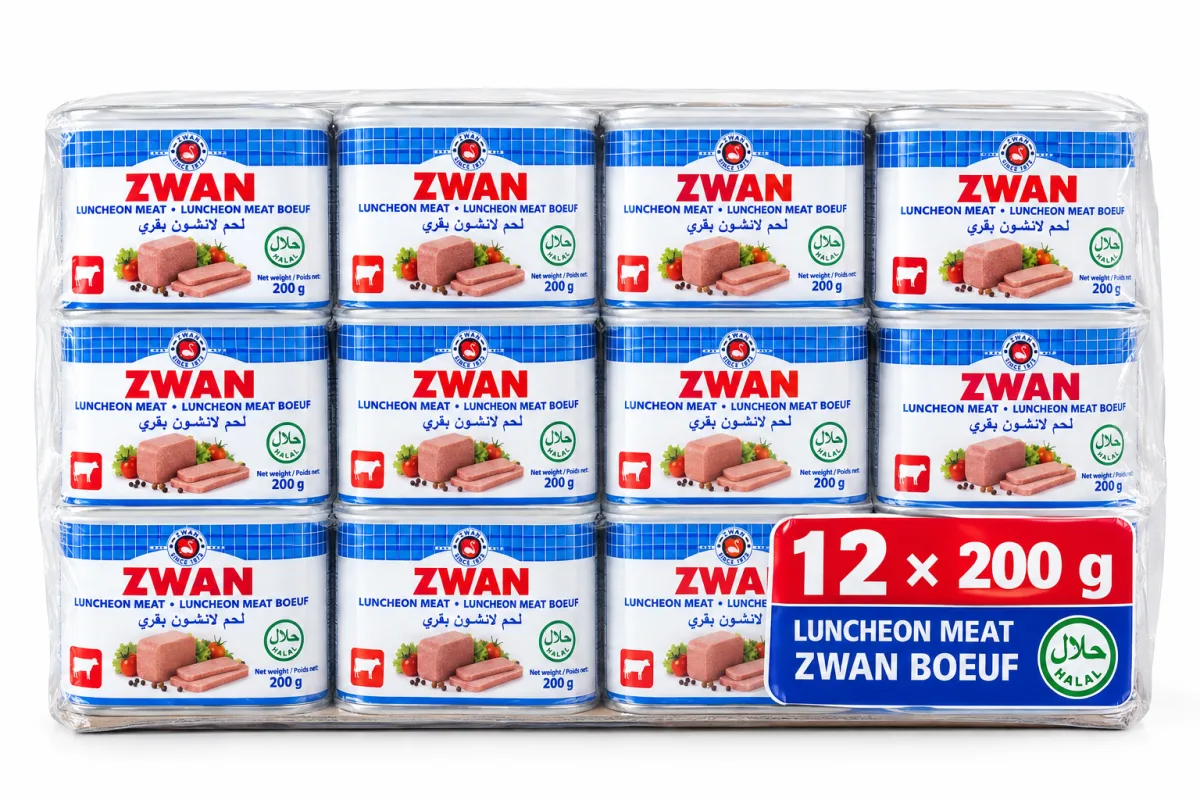 Luncheon Meat Zwan Boeuf (12 X 200 G) Halal