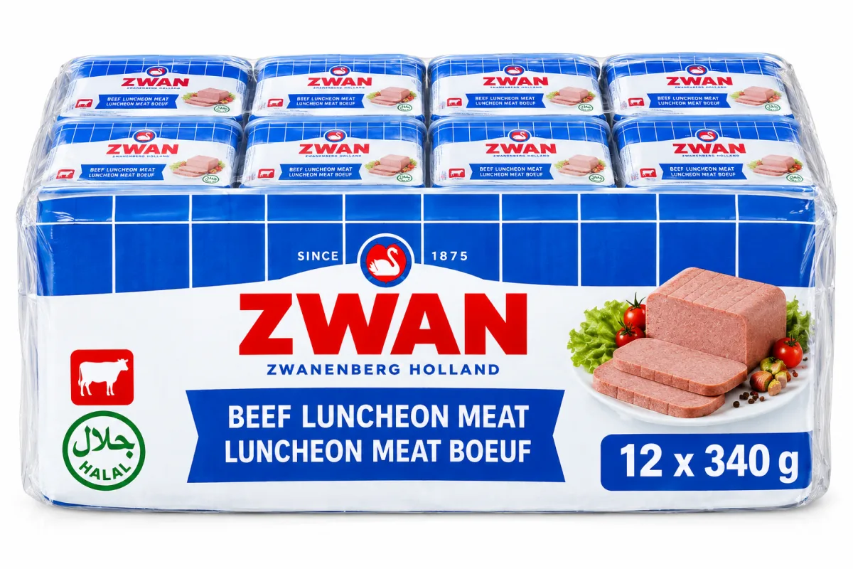 Luncheon Meat Zwan Boeuf (12 X 340 G) Halal