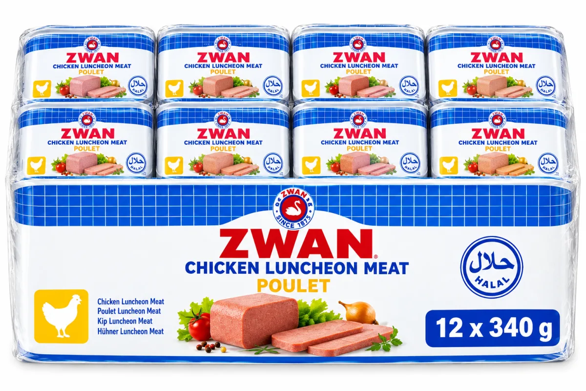 Luncheon Meat Zwan Poulet (12 X 340 G) Halal