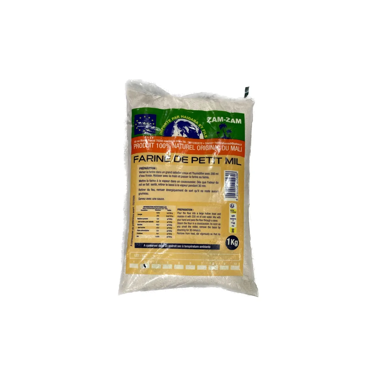 Zam Zam Farine De Petit Mil 1kg