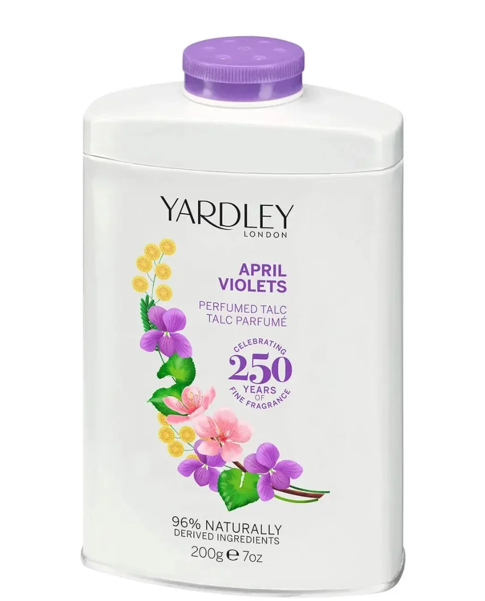 Yardley April Violets Perfumed Talc 200g