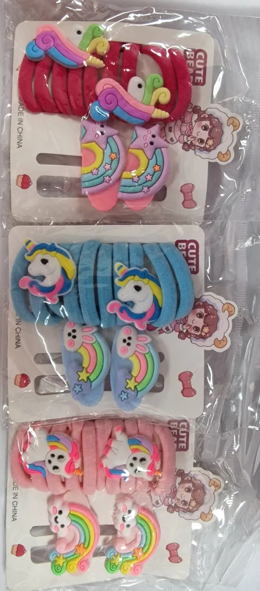 Cute Bear Chouchous Et Pinces # Arc-en-ciel Et Licorne