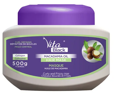 Vita Black Macadamia Oil Hair Mask 500g