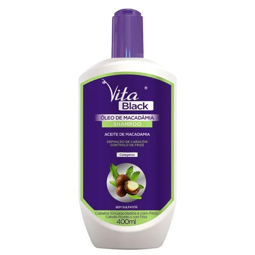 Vita Black Macadamia Oil Shampoo 400ml