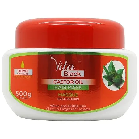 Vita Black Castor Oil Hair Mask 500g