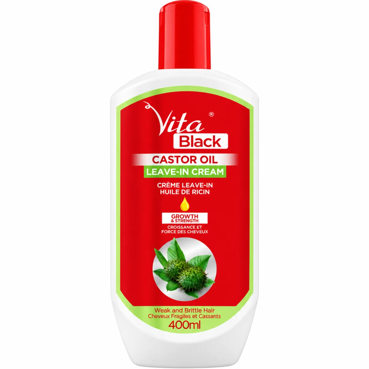 Vita Black Castor Oil Leave In Cream 400ml