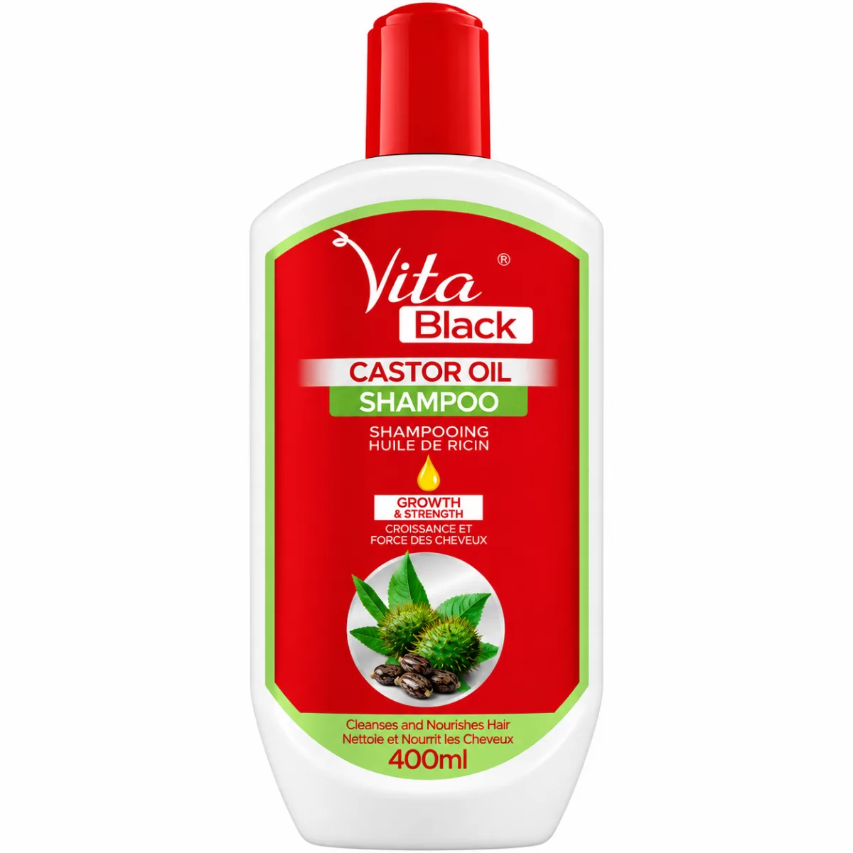 Vita black castor oil shampoo 400ml