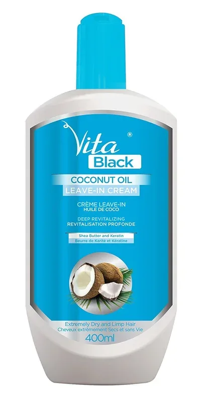Vita Black Coconut Oil Leave In Cream 400ml