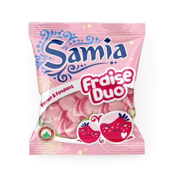 Bonbons Fraise Duo 90g Pav