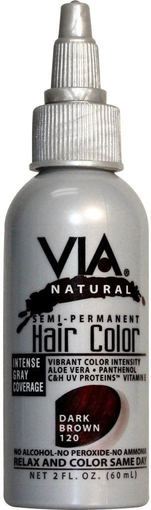 Via Naturals Hair Color 60ml - Dark Brown