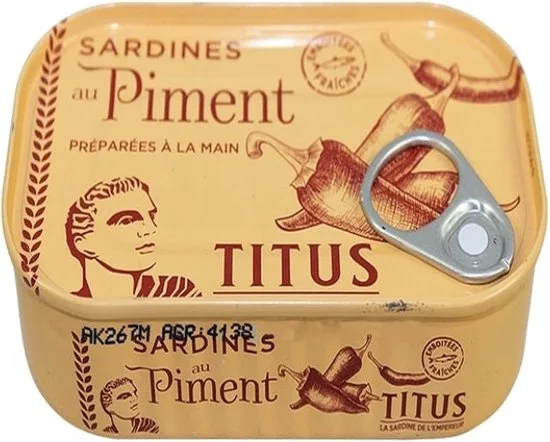 Titus Sardines Au Piment 125g
