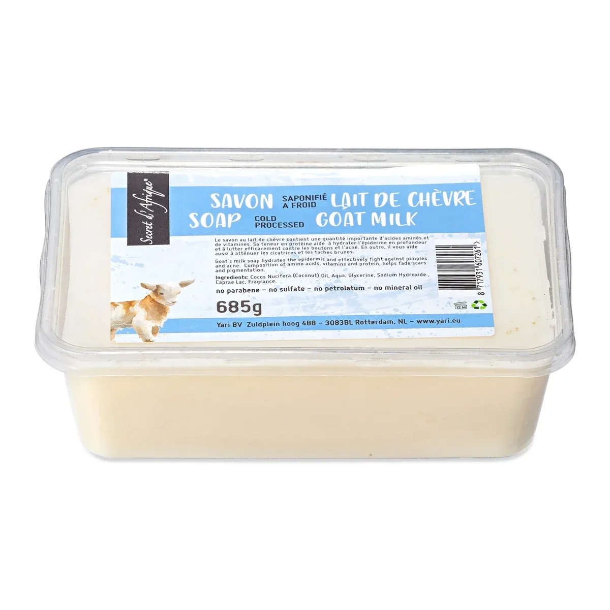 Secrets D'afrique Savon Lait De Chevre 685g