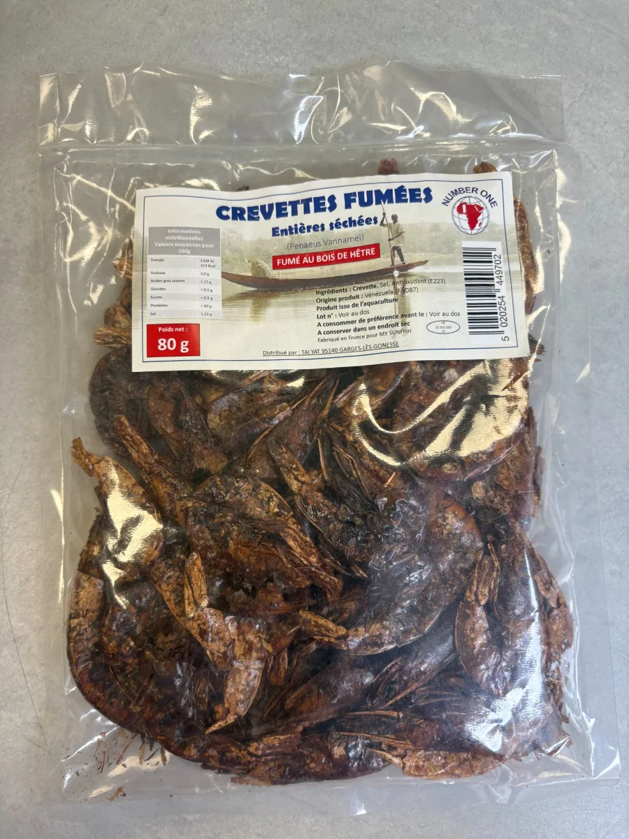 Crevettes Fumees Entieres Num1 80g