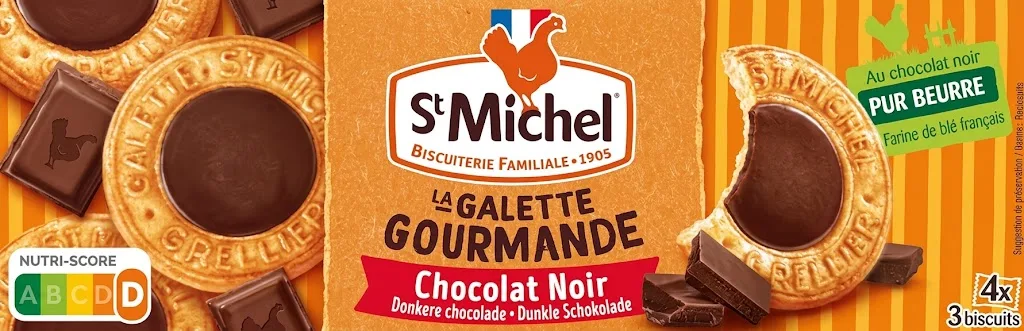 Galette Gourmande Choc Noir St Michel 3 X 4