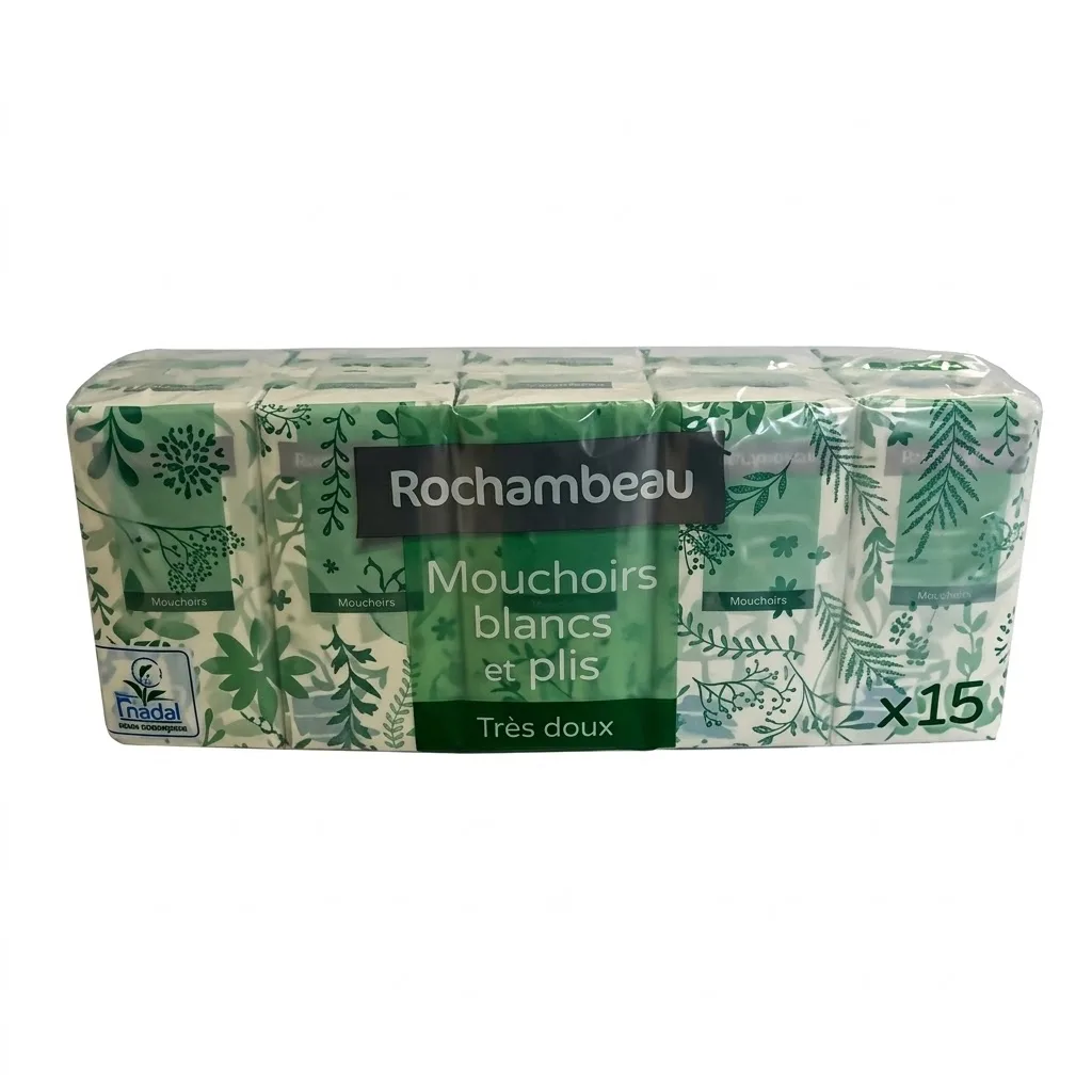 Rochambeau 10 Mouchoirs Paquet X15