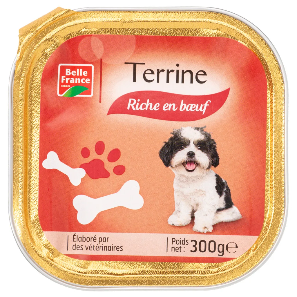 Barquette Chien Boeuf 300g / 9