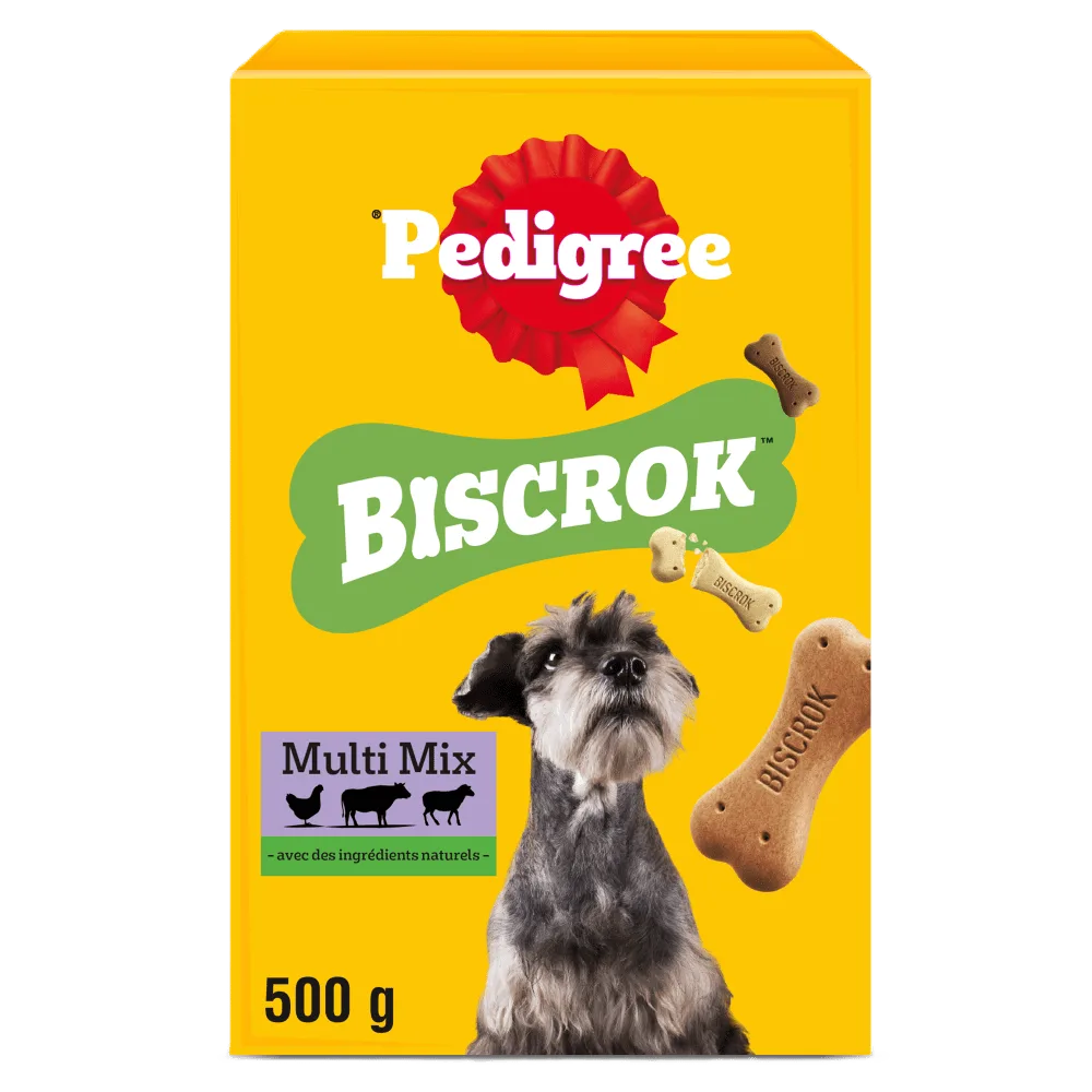 Biscuit Chien Biscrock Boite 500gr Pedigree /12
