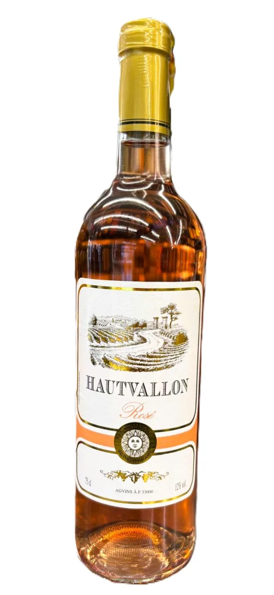 Hautvallon vin rose 750ml