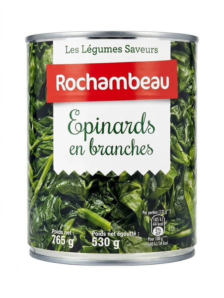 Rochambeau Epinards En Branches 765g