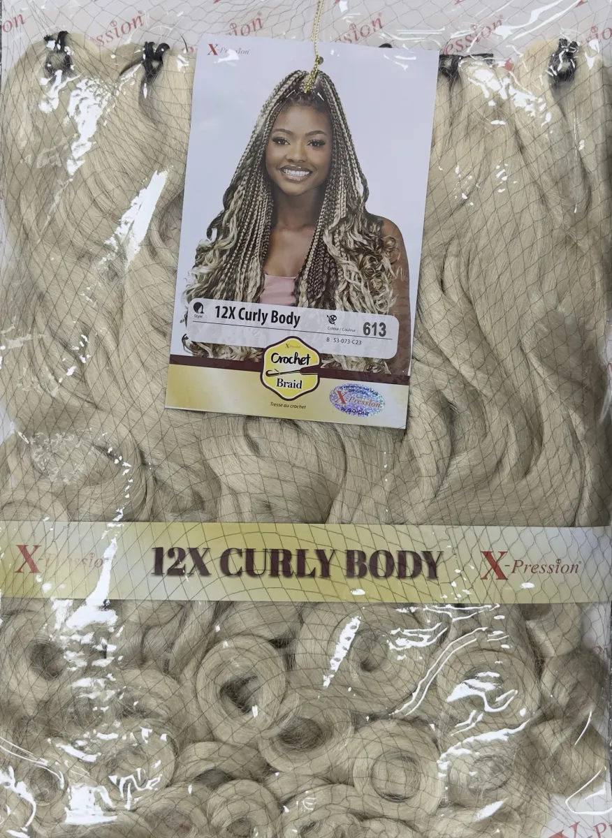 Xpression 12x Curly Body Color # 613