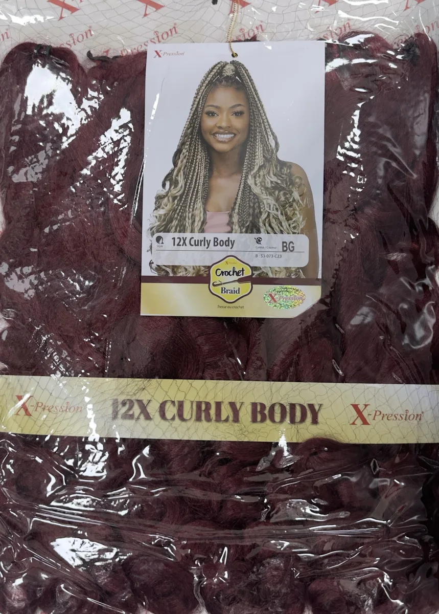 Xpression 12x Curly Body Color # Bg