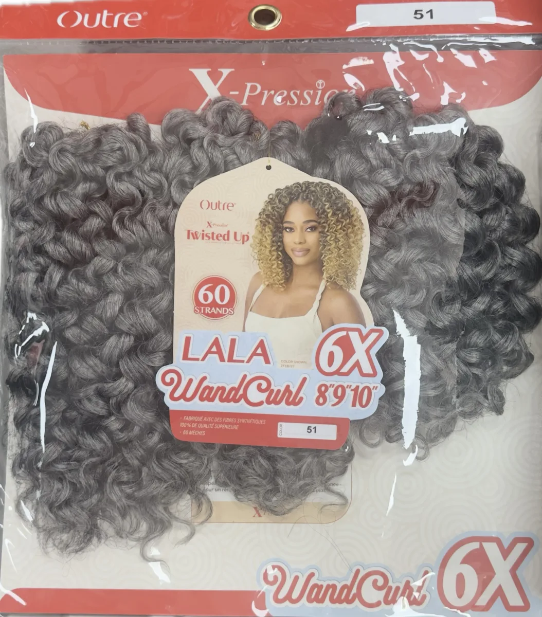 Xpression Twisted Up Lala Wand Curl 8'9'10 Color # 51
