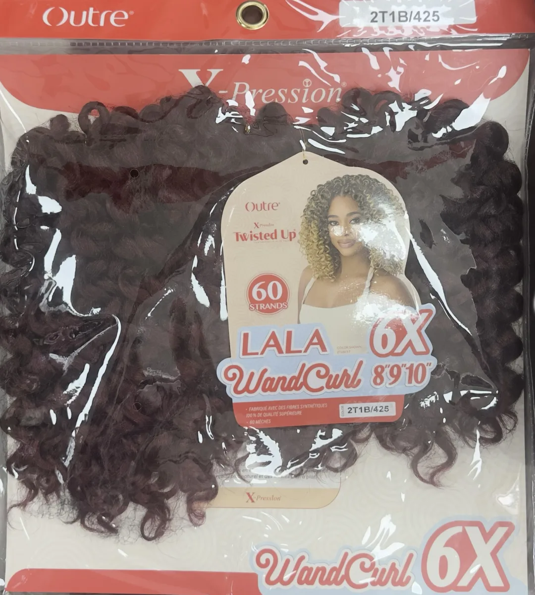 Xpression Twisted Up Lala Wand Curl 8'9'10 Color # 2t1b/425