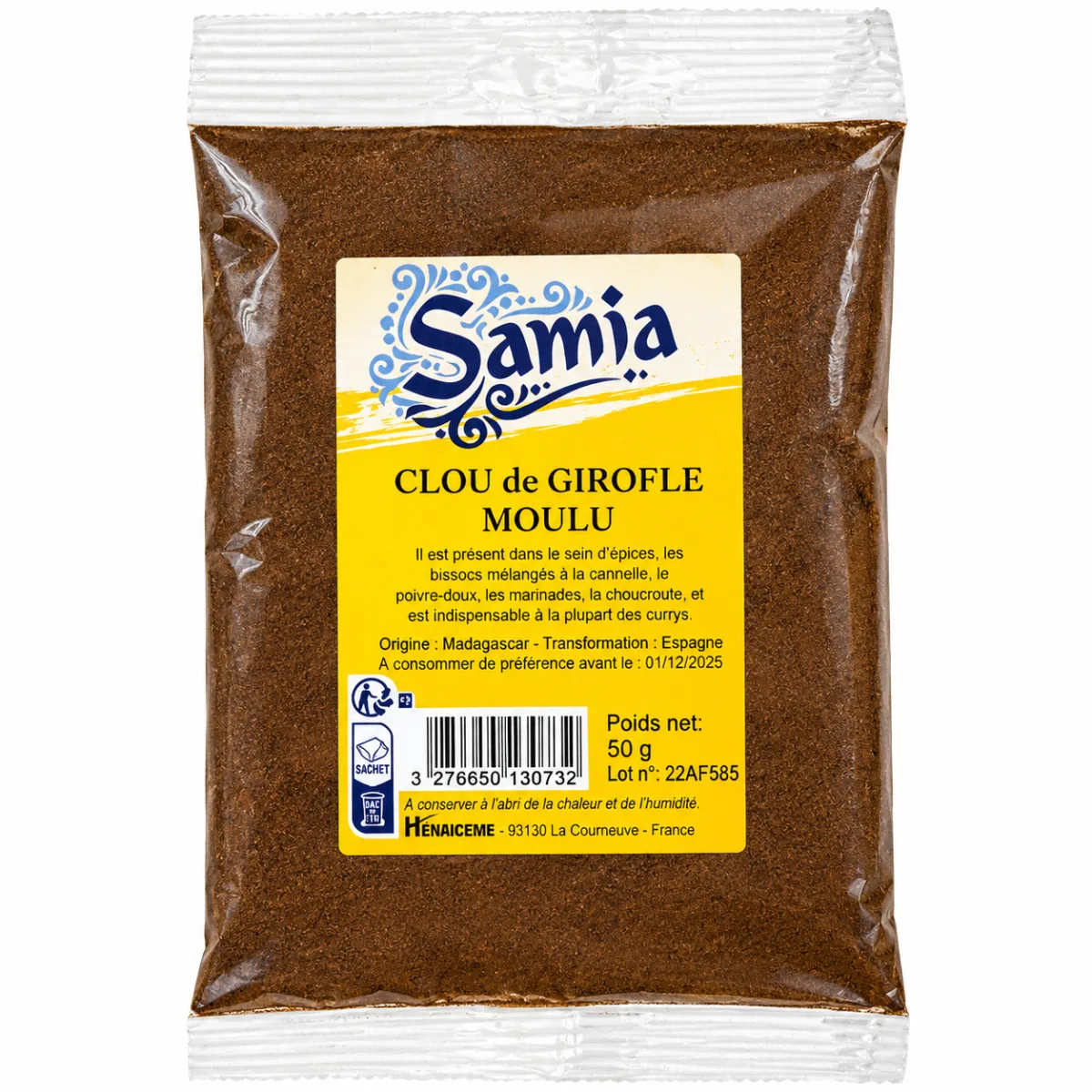 Clou De Girofle Moulu Samia 50g